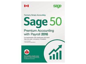 Sage 50 2016 Premium Accounting with Payroll (Bilingual) Sage 50 2016 Premium Accounting with Payroll (Bilingual)