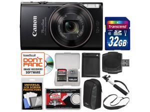 Canon PowerShot Elph 360 HS Wi-Fi Digital Camera (Black) with 32GB Card + Case + Battery + Selfie Stick + Sling Strap + Kit Canon PowerShot Elph 360 HS Wi-Fi Digital Camera (Black) with 32GB Card + Case + Battery + Selfie Stick + Sling Strap + Kit
