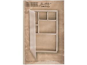Idea-Ology Configurations Mini Chipboard Shadow Box Book-6"X9", 6 Compartments Idea-Ology Configurations Mini Chipboard Shadow Box Book-6"X9", 6 Compartments