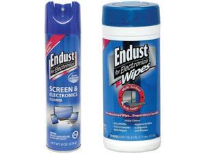 Endust NOZMSASKIT 2 Pack Anti-Static Cleaning Kit with 70 Ct Wipes And Electronics Cleaner Endust NOZMSASKIT 2 Pack Anti-Static Cleaning Kit with 70 Ct Wipes And Electronics Cleaner
