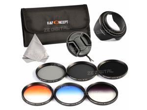58mm Lens Filter Kit ND2 ND4 ND8 with graduated grey orange blue filter for all dslr camera lens 58mm Lens Filter Kit ND2 ND4 ND8 with graduated grey orange blue filter for all dslr camera lens
