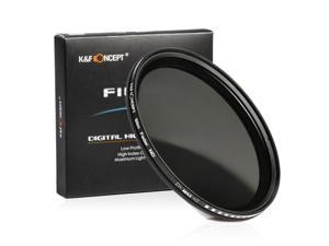 K&F Concept 58MM Slim Fader Variable Filter ND2 to ND400 For Canon Rebel T4i T3 T3i 18-55mm K&F Concept 58MM Slim Fader Variable Filter ND2 to ND400 For Canon Rebel T4i T3 T3i 18-55mm