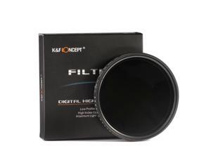 K&F Concept® 49mm Slim Fader Variable ND Neutral Density Adjustable ND2 to ND400 Lens Filter for DSLR Cameras K&F Concept® 49mm Slim Fader Variable ND Neutral Density Adjustable ND2 to ND400 Lens Filter for DSLR Cameras