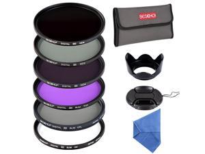Beschoi 58mm Filter, Slim 58mm UV Filter + Polarizing Filter Slim + Neutral Density Filter Set + Slim FLD Lens filter Kit for Canon Nikon Digital Camera lens Beschoi 58mm Filter, Slim 58mm UV Filter + Polarizing Filter Slim + Neutral Density Filter Set + Slim FLD Lens filter Kit for Canon Nikon Digital Camera lens