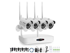 ANNKE 4CH 720P HD WIFI Plug and Play NVR Video Security Camera System with 720P CCTV IP Camera, Super Night Vision, Motion Detection and Remote Access, No HDD ANNKE 4CH 720P HD WIFI Plug and Play NVR Video Security Camera System with 720P CCTV IP Camera, Super Night Vision, Motion Detection and Remote Access, No HDD