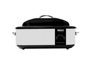 NESCO 4818-95 Black Lid / Gray Base w / Stripes 18 Qt. Roaster Oven 18qt 95th Anv Gry NESCO 4818-95 Black Lid / Gray Base w / Stripes 18 Qt. Roaster Oven 18qt 95th Anv Gry