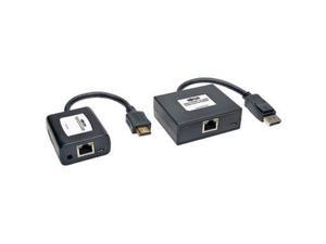 Tripp Lite B150-1A1-HDMI DisplayPort to HDMI over Cat5/Cat6 Active Extender Kit, Box-Style Transmitter & Receiver for Video Tripp Lite B150-1A1-HDMI DisplayPort to HDMI over Cat5/Cat6 Active Extender Kit, Box-Style Transmitter & Receiver for Video