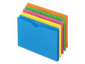 Pendaflex 50992 Glow Poly File Jacket, Letter, Polypropylene, Assorted, 5/Pack Pendaflex 50992 Glow Poly File Jacket, Letter, Polypropylene, Assorted, 5/Pack