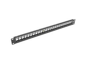 Tripp Lite 1U Patch Panel Rackmount 24-Port Shielded Blank Keystone, Multimedia, RJ45 Ethernet, USB, HDMI Cat5e Cat6 (N062-024-KJ-SH) Tripp Lite 1U Patch Panel Rackmount 24-Port Shielded Blank Keystone, Multimedia, RJ45 Ethernet, USB, HDMI Cat5e Cat6 (N062-024-KJ-SH)