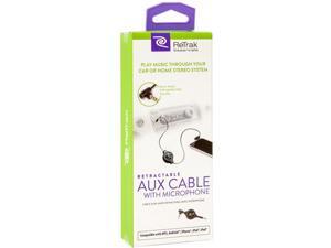 Retrak Etesauxm Retractable Auxiliary Cable + Mic Retrak Etesauxm Retractable Auxiliary Cable + Mic