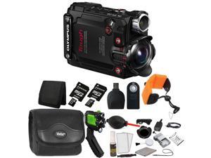 Olympus TG-Tracker Action Camera with 24GB Top Accessories - Black Olympus TG-Tracker Action Camera with 24GB Top Accessories - Black