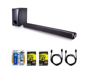 LG SH2 2.1ch 100W Sound Bar with Subwoofer and Bluetooth Connectivity Bundle LG SH2 2.1ch 100W Sound Bar with Subwoofer and Bluetooth Connectivity Bundle