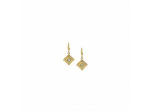 Fine Jewelry Vault UBNER40172Y14CZ April Birthstone CZ Square Earrings in 14K Yellow Gold, 2 Stones Fine Jewelry Vault UBNER40172Y14CZ April Birthstone CZ Square Earrings in 14K Yellow Gold, 2 Stones