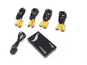 4 Port USB 2.0 Manual KVM switch includes cables Supports wide screen 1920 * 1440 250MHz MT-401UK-L 4 Port USB 2.0 Manual KVM switch includes cables Supports wide screen 1920 * 1440 250MHz MT-401UK-L