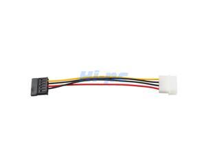 IDE Molex 4Pin Male to Serial ATA SATA 15Pin Female Power Adapter HDD Cable Cord IDE Molex 4Pin Male to Serial ATA SATA 15Pin Female Power Adapter HDD Cable Cord