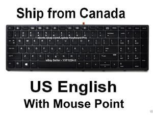 HP HP ZBook 15 G3 17 G3 Keyboard - US Backlit 848311-001 HP HP ZBook 15 G3 17 G3 Keyboard - US Backlit 848311-001