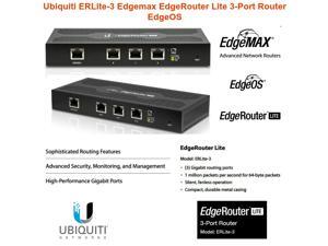 Ubiquiti ERLite-3 Edgemax EdgeRouter Lite-3 3x Gigabit LAN Ports Ubiquiti ERLite-3 Edgemax EdgeRouter Lite-3 3x Gigabit LAN Ports