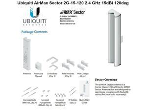 Ubiquiti AM-2G15-120 AirMax Sector 2G-15-120 15dBi 120deg works w/ RocketM2 Ubiquiti AM-2G15-120 AirMax Sector 2G-15-120 15dBi 120deg works w/ RocketM2