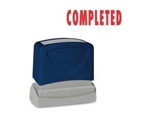 COMPLETED Title Stamp 1.75" x 0.62" Red Ink COMPLETED Title Stamp 1.75" x 0.62" Red Ink