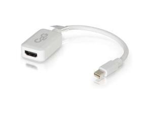 C2G 8in Mini DisplayPort Male to HDMI Female Adapter Converter - White C2G 8in Mini DisplayPort Male to HDMI Female Adapter Converter - White