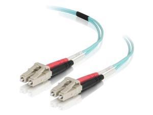 C2G 1m LC-LC 40/100Gb 50/125 OM4 Duplex Multimode PVC Fiber Optic Cable - Aqua C2G 1m LC-LC 40/100Gb 50/125 OM4 Duplex Multimode PVC Fiber Optic Cable - Aqua