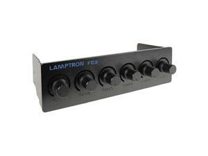 1ST PC CORP. FC-FC2-B Lamptron 5.25" 6-channel fan controller, 45w/channel, 3-pin fan & molex power connector 1ST PC CORP. FC-FC2-B Lamptron 5.25" 6-channel fan controller, 45w/channel, 3-pin fan & molex power connector