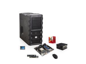 AMD A6-3650 Quad-Core, MSI A55M-P33 FM1 A55  Motherboard, Crucial Ballistix 8GB Memory, Crucial M4 128GB SSD, Cooler Master ...