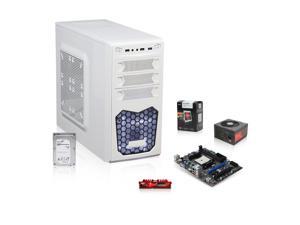 AMD 5800k Trinity 3.8GHz Quad-Core APU with Radeon HD 7660, MSI FM2 A55 MOBO, Seagate 1TB HDD, G.SKILL 4GB MEM, LEPA N 500W PSU, Xion XON White Case