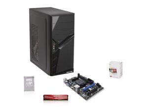 AMD Richland 3.2 GHz APU with Radeon HD 7480D, MSI A55M MOBO, Toshiba 500GB HDD, ADATA 4GB MEM, Diablotek 400W PSU with Case