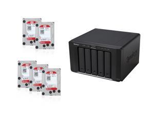 Super Storage Combos CKO-K150K: Synology DS1515+ Network Storage, (5x) Western Digital Red 4TB IntelliPower NAS Hard Drive Super Storage Combos CKO-K150K: Synology DS1515+ Network Storage, (5x) Western Digital Red 4TB IntelliPower NAS Hard Drive