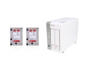 QNAP TS-231 2-Bay Personal Cloud NAS Diskless System with DLNA, (2x) Western Digital Red NAS Hard Drive 3TB Intellipower QNAP TS-231 2-Bay Personal Cloud NAS Diskless System with DLNA, (2x) Western Digital Red NAS Hard Drive 3TB Intellipower