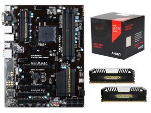 AMD A10-7870K with AMD Quiet Cooler Quad-Core w/ AMD Radeon R7, Gigabyte GA-F2A88X-D3HP ATX MOBO, CORSAIR Vengeance Pro 16GB ... AMD A10-7870K with AMD Quiet Cooler Quad-Core w/ AMD Radeon R7, Gigabyte GA-F2A88X-D3HP ATX MOBO, CORSAIR Vengeance Pro 16GB ...