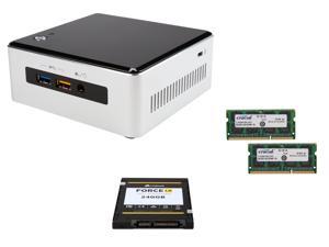 Intel NUC Intel Iris Graphics 6100 Aluminum and Plastic Black NUC Kit, Corsair Force LE 2.5" 240GB SATA III SSD, Crucial ... Intel NUC Intel Iris Graphics 6100 Aluminum and Plastic Black NUC Kit, Corsair Force LE 2.5" 240GB SATA III SSD, Crucial ...