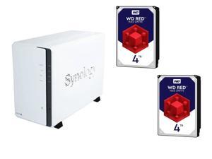 Synology DS216j Diskless System NAS DiskStation (2-Bay), (2x) WD Red 4TB 5400 RPM NAS HDD Synology DS216j Diskless System NAS DiskStation (2-Bay), (2x) WD Red 4TB 5400 RPM NAS HDD