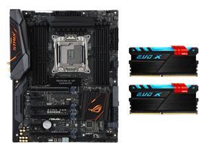 RGB Combo: ASUS ROG STRIX X99 GAMING ATX Intel Motherboard, GeIL EVO X 16GB (2 x 8GB) DDR4 3200 Memory RGB Combo: ASUS ROG STRIX X99 GAMING ATX Intel Motherboard, GeIL EVO X 16GB (2 x 8GB) DDR4 3200 Memory