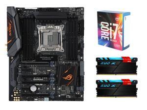 RGB Combo: ASUS ROG STRIX X99 GAMING ATX Intel Motherboard, Intel Core i7-6800K 6-Core 3.4GHz CPU, GeIL EVO X 16GB (2 x 8GB) ... RGB Combo: ASUS ROG STRIX X99 GAMING ATX Intel Motherboard, Intel Core i7-6800K 6-Core 3.4GHz CPU, GeIL EVO X 16GB (2 x 8GB) ...
