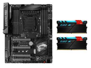 RGB Combo: MSI X99A GAMING PRO CARBON ATX Intel Motherboard, GeIL EVO X 16GB (2 x 8GB) DDR4 3200 Memory RGB Combo: MSI X99A GAMING PRO CARBON ATX Intel Motherboard, GeIL EVO X 16GB (2 x 8GB) DDR4 3200 Memory