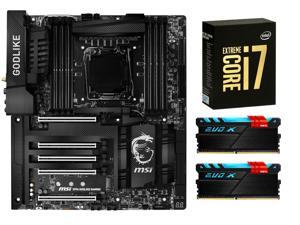 RGB Combo: MSI X99A GodLike Gaming Carbon E-ATX Intel Motherboard, Intel Core i7-6950X 10-Core 3.0GHz CPU, GeIL EVO X 16GB ... RGB Combo: MSI X99A GodLike Gaming Carbon E-ATX Intel Motherboard, Intel Core i7-6950X 10-Core 3.0GHz CPU, GeIL EVO X 16GB ...