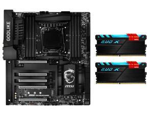 RGB Combo: MSI X99A GodLike Gaming Carbon E-ATX Intel Motherboard, GeIL EVO X 16GB (2 x 8GB) DDR4 3200 Memory RGB Combo: MSI X99A GodLike Gaming Carbon E-ATX Intel Motherboard, GeIL EVO X 16GB (2 x 8GB) DDR4 3200 Memory