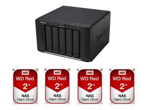 Synology DS1515+ 5-Bay NAS + (4x) WD Red 2TB5400 RPM NAS HDD Synology DS1515+ 5-Bay NAS + (4x) WD Red 2TB5400 RPM NAS HDD