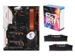 Intel Core i7-7700K Kaby Lake 4-Core 4.2 GHz CPU + GIGABYTE GA-Z270X-Gaming K7 MB + G.SKILL 2 x 8G DDR4 3000 Black Memory Intel Core i7-7700K Kaby Lake 4-Core 4.2 GHz CPU + GIGABYTE GA-Z270X-Gaming K7 MB + G.SKILL 2 x 8G DDR4 3000 Black Memory