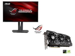 ASUS ROG GTX 1070 Gaming DDR5 8GB Video Card + ASUS ROG HD 27" 2560x1440(2K) Gaming Monitor ASUS ROG GTX 1070 Gaming DDR5 8GB Video Card + ASUS ROG HD 27" 2560x1440(2K) Gaming Monitor