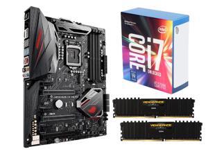 Intel Core i7-7700K Kaby Lake 4-Core 4.2 GHz CPU + ASUS MAXIMUS IX HERO MB + Corsair 2 x 8G DDR4 3200 Black Memory Intel Core i7-7700K Kaby Lake 4-Core 4.2 GHz CPU + ASUS MAXIMUS IX HERO MB + Corsair 2 x 8G DDR4 3200 Black Memory