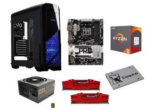 AMD RYZEN 5 1600 6-Core 3.2 GHz CPU + ASRock AB350 Pro4 MB + G.SKILL 2 x 8GB RAM + Kingston 240GB SSD + EVGA 500W 80 PLUS ... AMD RYZEN 5 1600 6-Core 3.2 GHz CPU + ASRock AB350 Pro4 MB + G.SKILL 2 x 8GB RAM + Kingston 240GB SSD + EVGA 500W 80 PLUS ...