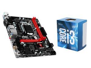Intel Core i3-7100 BX80677I37100 2-Core CPU, MSI H110M Gaming Motherboard Intel Core i3-7100 BX80677I37100 2-Core CPU, MSI H110M Gaming Motherboard