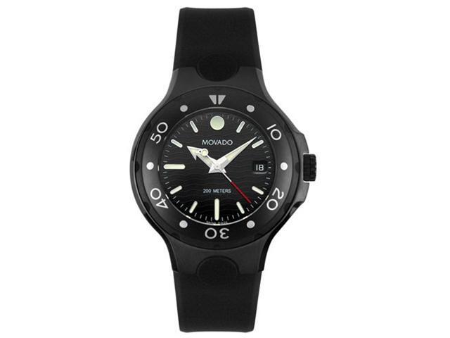 Movado Unisex 800 Series Black Thermoresin Watch 2600045
