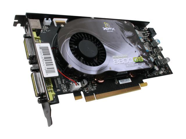 XFX PVT88SFDF4 GeForce 8800 GS 384MB 192-bit GDDR3 PCI Express 2.0 x16 HDCP Ready SLI Support Video Card XFX PVT88SFDF4 GeForce 8800 GS 384MB 192-bit GDDR3 PCI Express 2.0 x16 HDCP Ready SLI Support Video Card