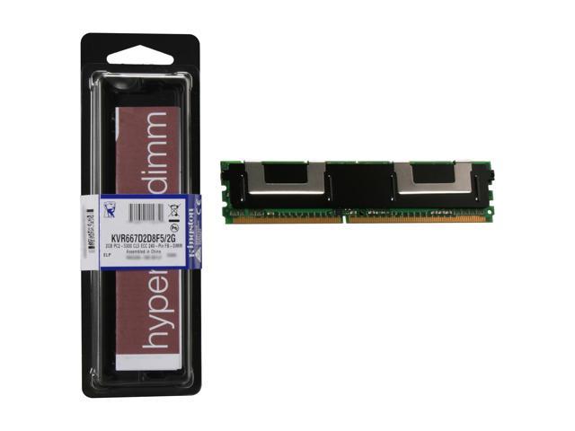 Kingston ValueRAM 2GB ECC Fully Buffered DDR2 667 &#40;PC2 5300&#41; Server Memory Model KVR667D2D8F5&#47;2G