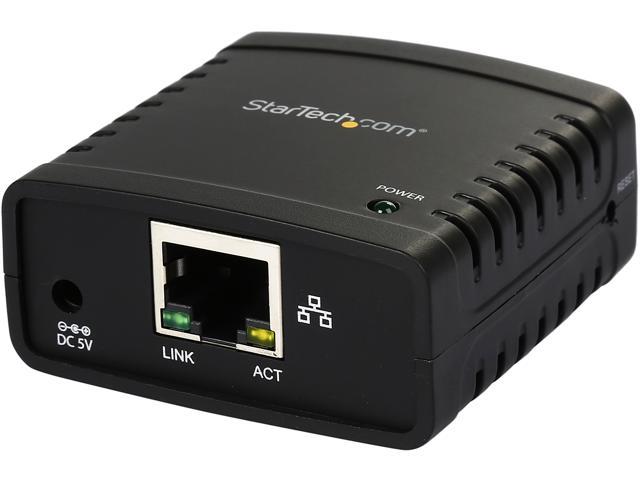 Startech Pm U Mbps Ethernet To Usb Network Lpr Print Server Newegg Com