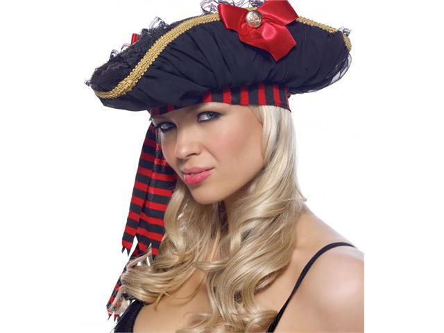 Fancy Ruched Pirate Hat - Pirate Costume Accessories